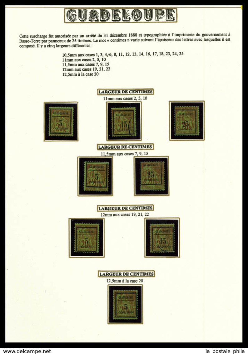 N 1859/1903, Collection De Timbres Neuf Et Obl Presentée En Album Comprenant Variétés, Oblitérations, Belle Qualité Géné - Neufs