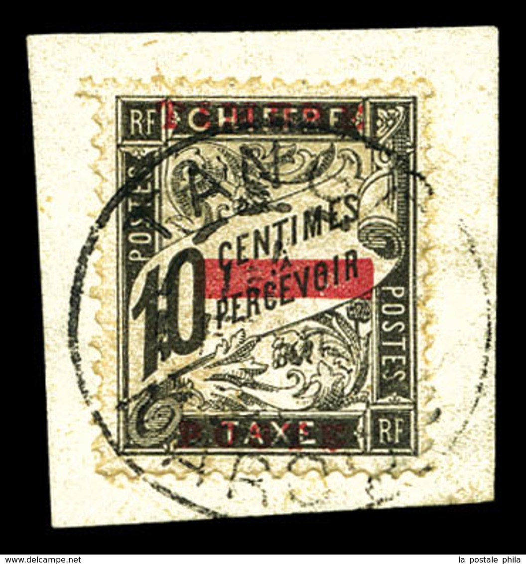 O N°10, 10c Noir Sur Son Support. TTB (signé/certificat)  Qualité: O  Cote: 900 Euros - Used Stamps