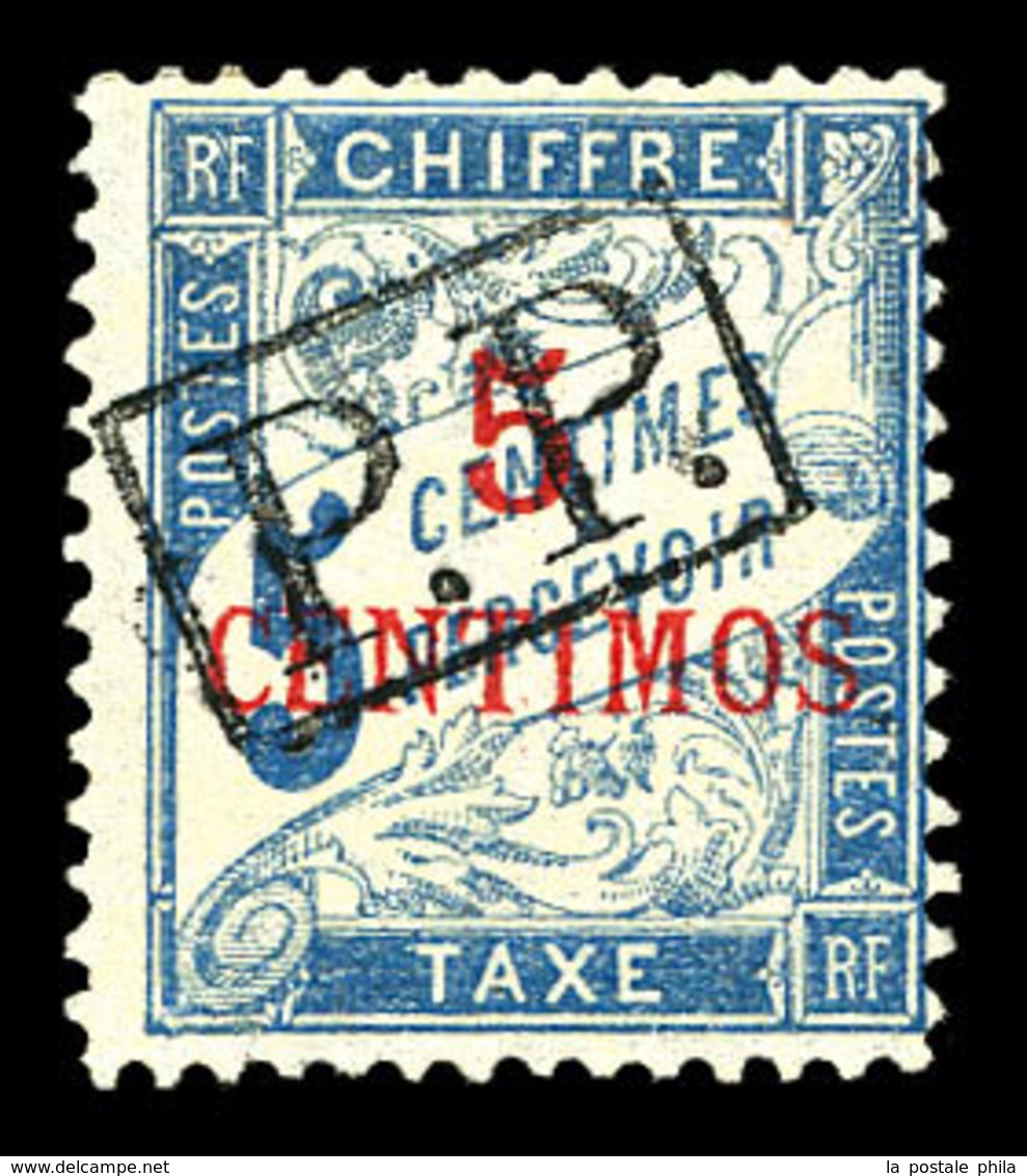 * N°18, 5c Sur 5c Bleu Surchargé 'P.P'. SUP (signé/certificat)  Qualité: *  Cote: 1700 Euros - Used Stamps