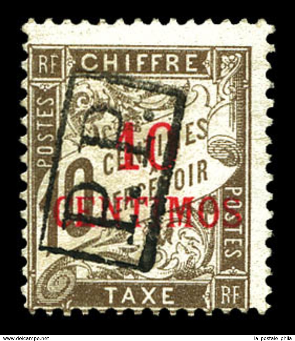 (*) N°19, 10c Sur 10c Brun Surchargé 'P.P'. SUP. R.R. (signé Brun/certificat)  Qualité: (*)  Cote: 3000 Euros - Used Stamps