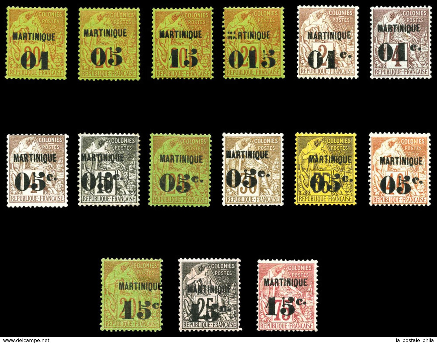 * N°3/18, Série Complète (N°9 (*)) (sf N°15), Les 15 Valeurs SUP. R. (certificat)  Qualité: *  Cote: 2881 Euros - Unused Stamps