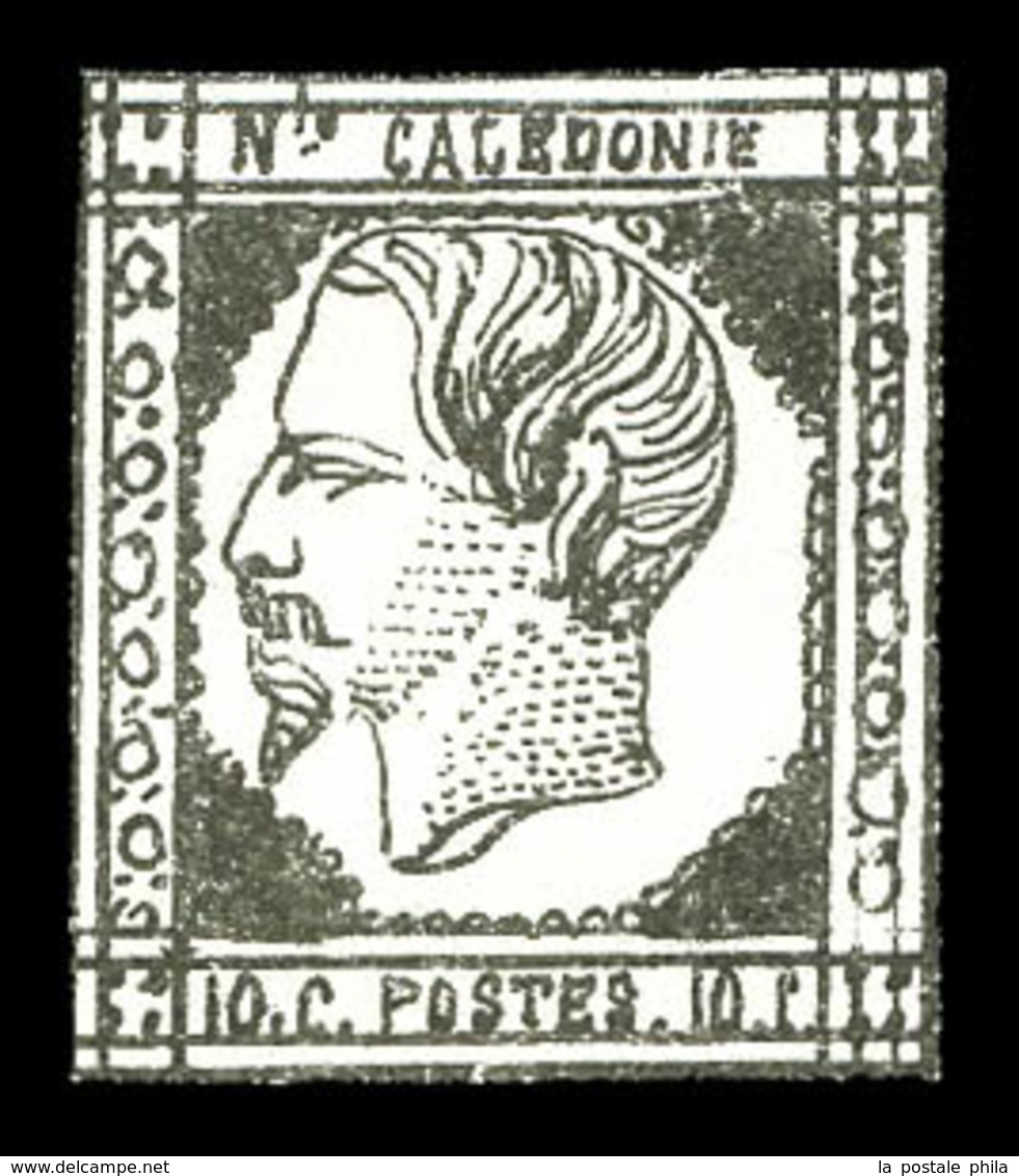 (*) N°1, 10c Gris-noir. TB  Qualité: (*)  Cote: 320 Euros - Unused Stamps