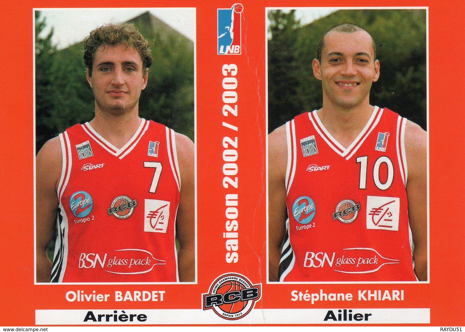 Joueurs RCB Saison 2002/2003                BARDET-KHIARI - Baloncesto