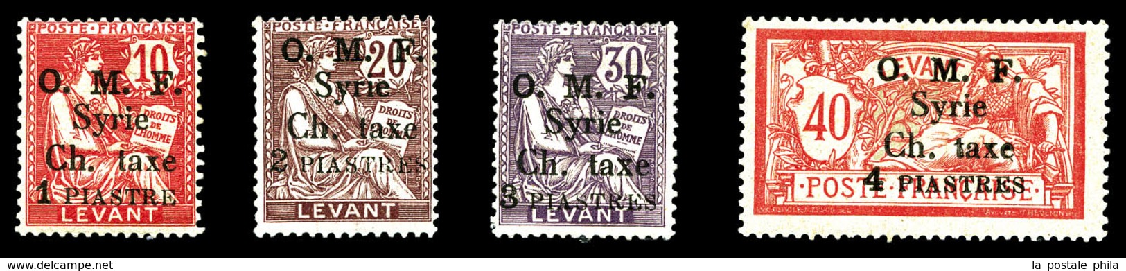 * Taxe, N°1/4, Série Complète, Les 4 Valeurs TB (certificat)  Qualité: *  Cote: 960 Euros - Unused Stamps