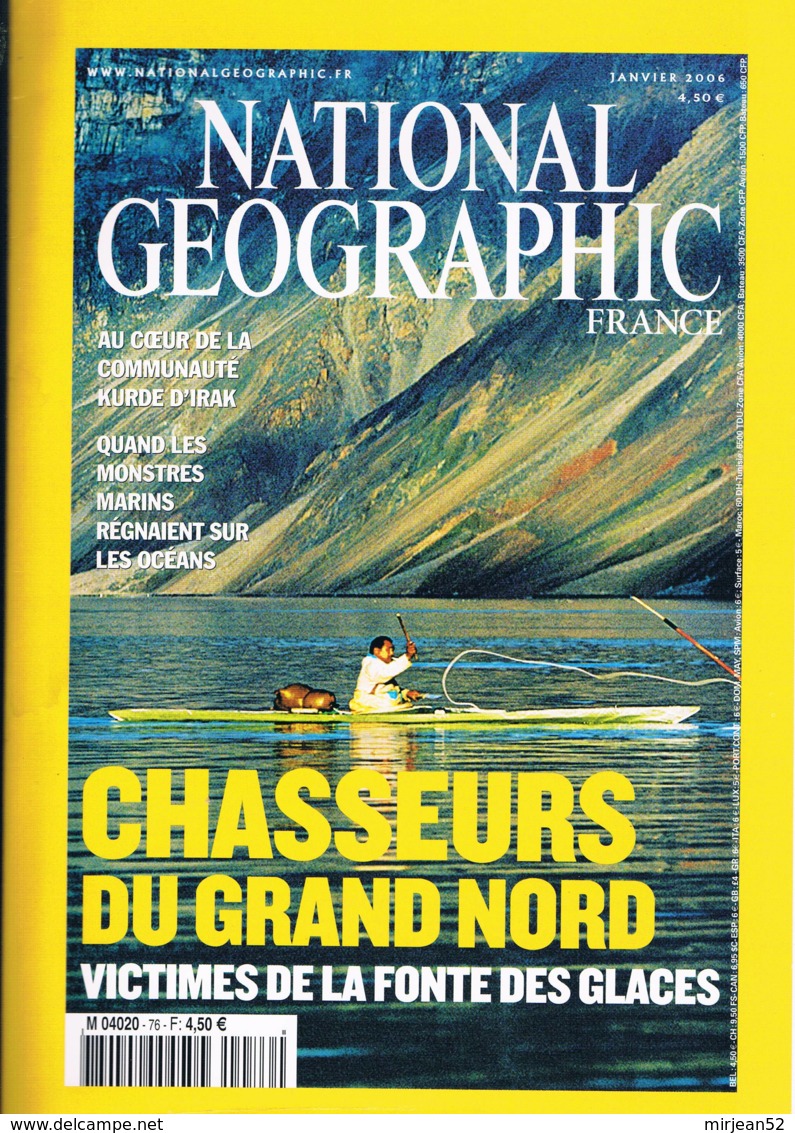 National Géographic   N° 76  - Monstres Marins Kurdes D'Irak Génocides Chasseurs Du Grand Nord Mayas Lynx - Géographie