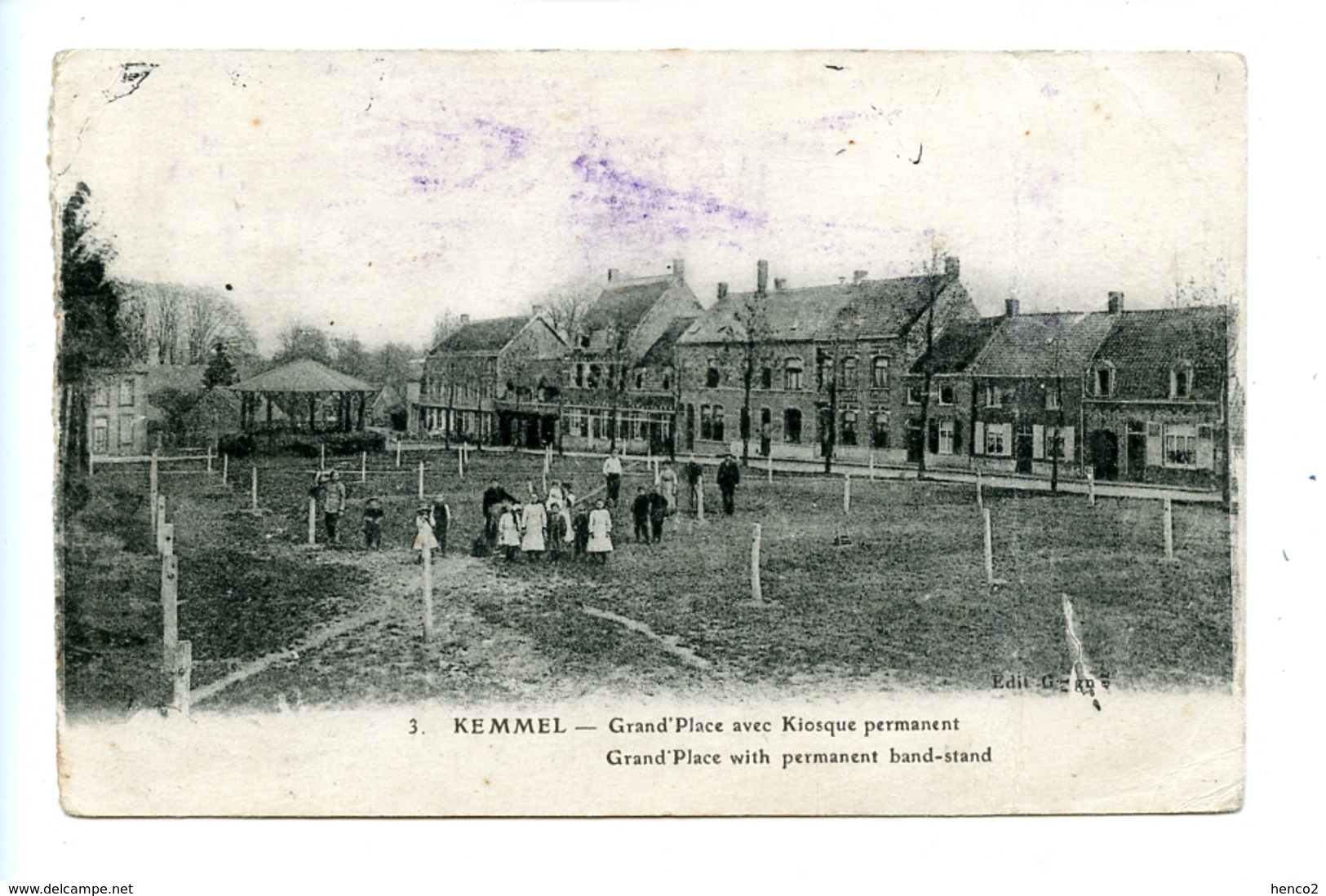 Kemmel - Grand'Place Avec Kiosque Permanent - Grand'Place With Permanent Band-stand / E. Le Deley - Heuvelland