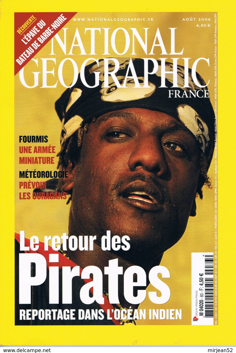 National Géographic   N° 83  - Pirates Epave De Barbe Noire Fourmis Sans Abri Science Des Ouragans - Géographie