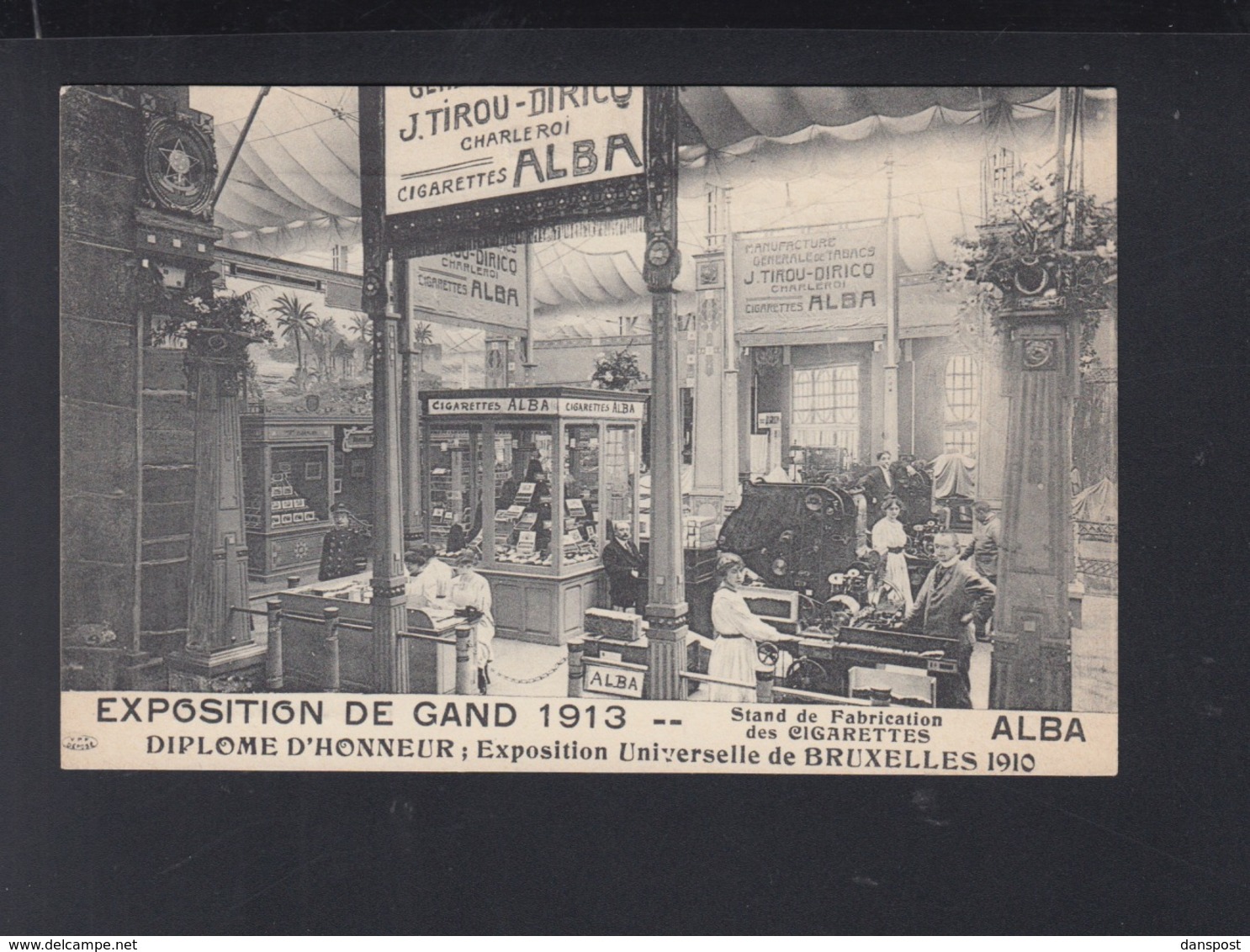 CP Exposition Gand 1913 Cigarettes Alba - Gent