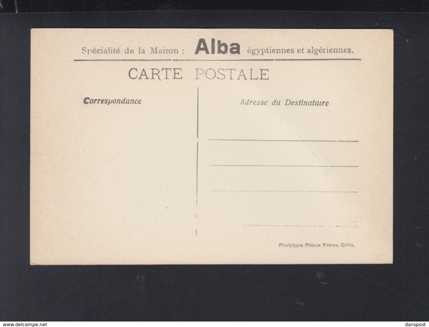 CP Exposition Gand 1913 Cigarettes Alba - Gent