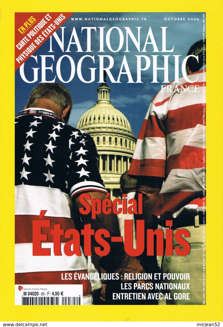 National Géographic   N° 85  - Etats Unis Evangéliques Culture Fremont Parcs Nationaux Parcs Urbains - Géographie