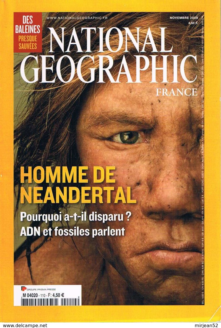 National Geographic    N°110  - Levy Strauss Neandertal Baleines Tarahumaras Muskwakechika Cristaux - Géographie