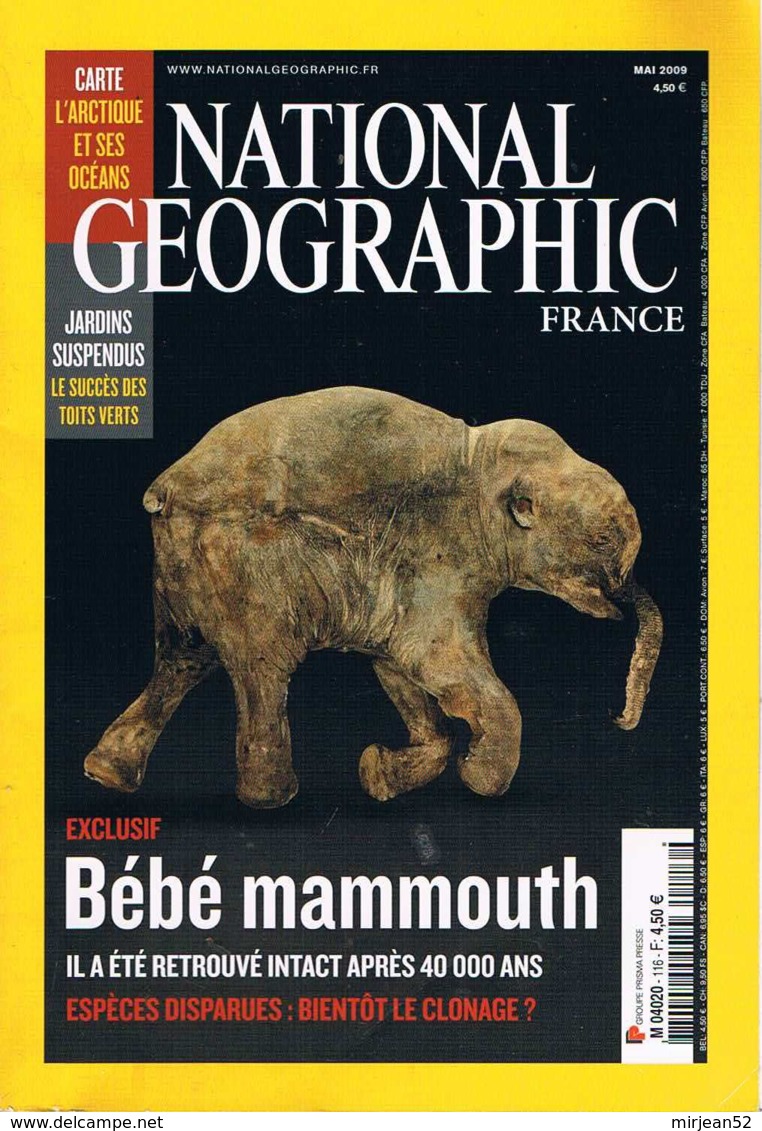 National Geographic   N°116  Arctique Mammouths Clonage Toits Verts Shangri La - Géographie