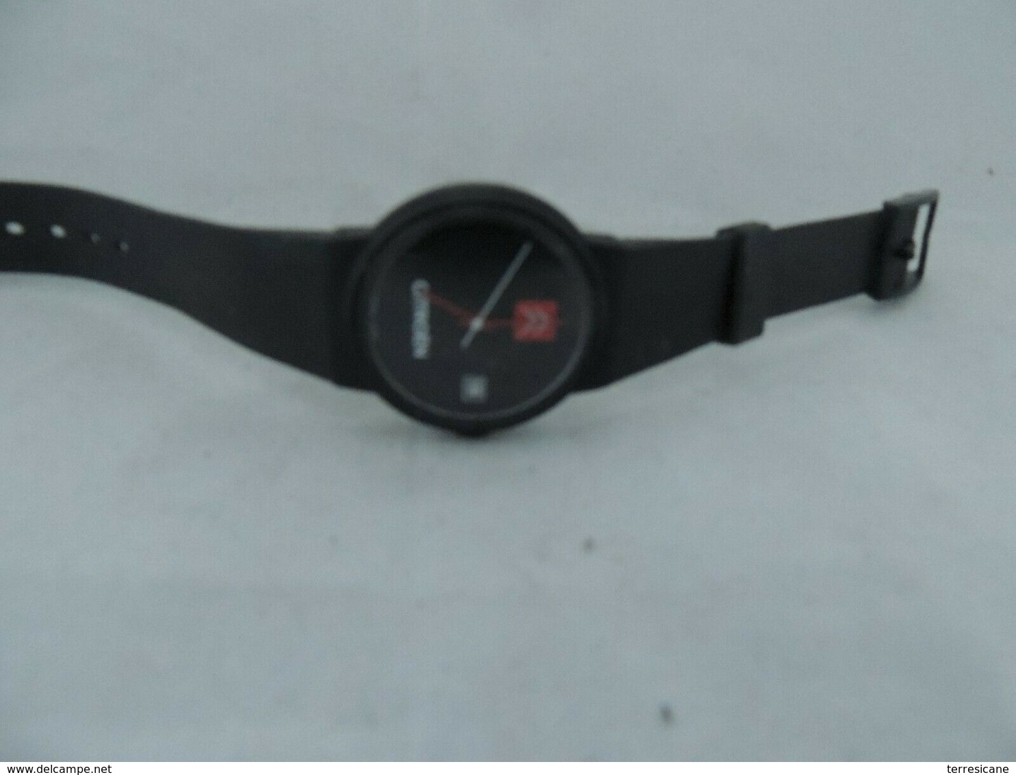 OROLOGIO POLSO VINTAGE CITROEN DATARIO FERMO DA TEMPO AS IS - Orologi Da Polso