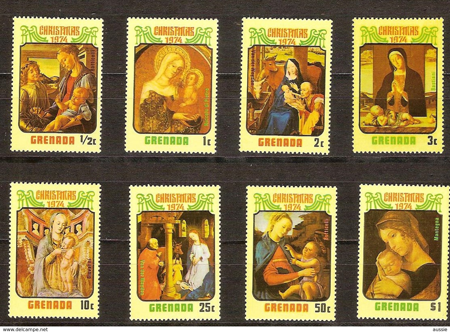 Kerstmis Noel 1974 Grenada Yvertnr. 541-48 *** MNH - Grenade (1974-...)