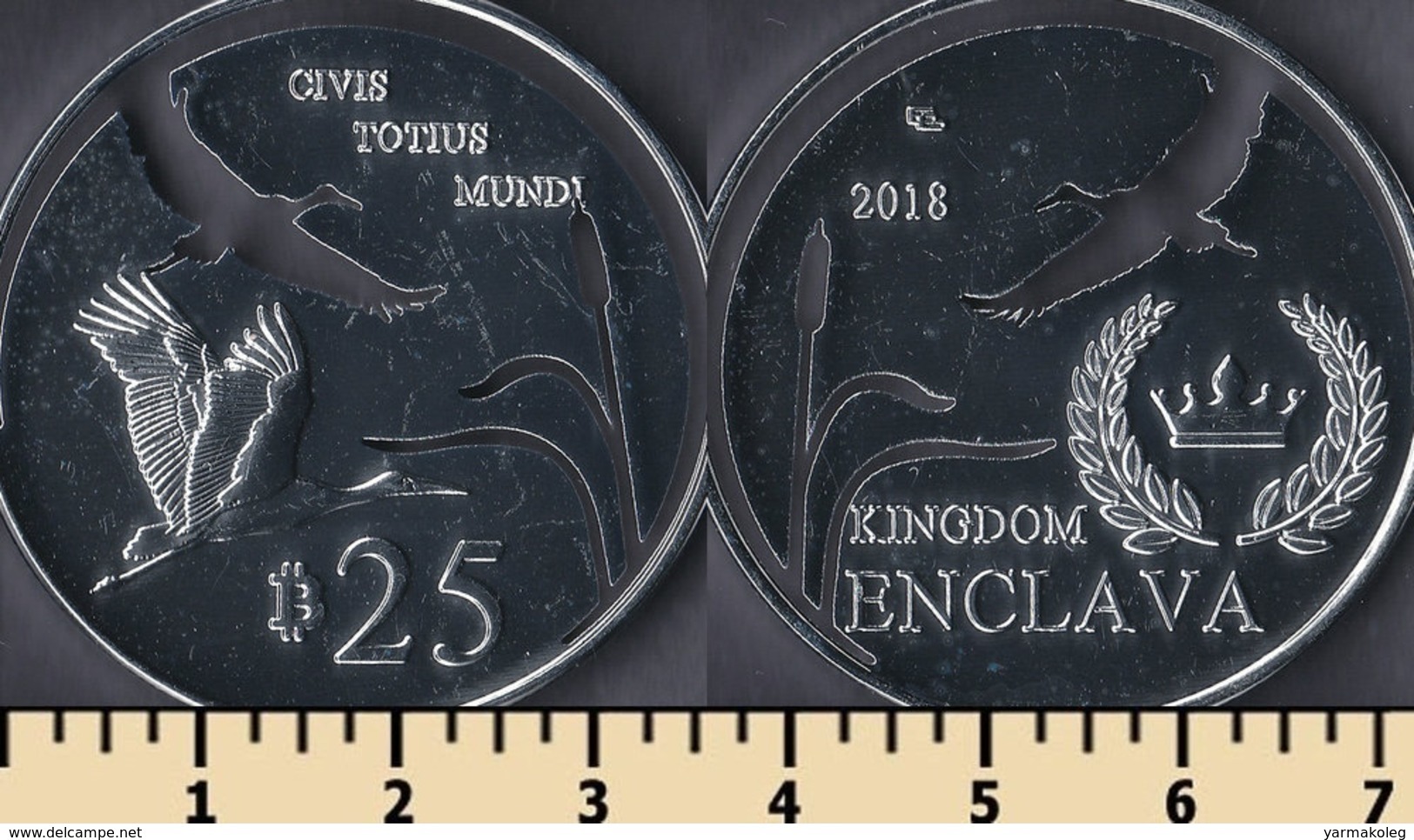 Kingdom Of Enclava 25 Bitcoins 2018 - Autres – Europe