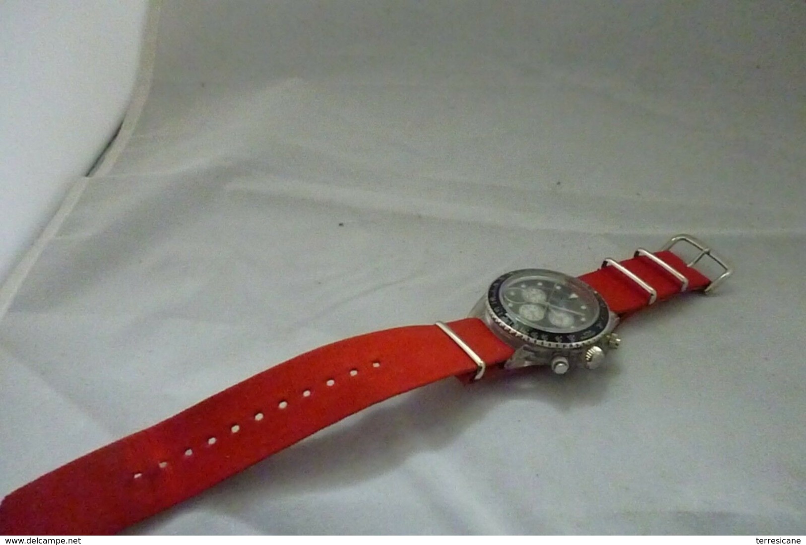 OROLOGIO POLSO VINTAGE CRONO TOY WATCH FERMO DA TEMPO AS IS