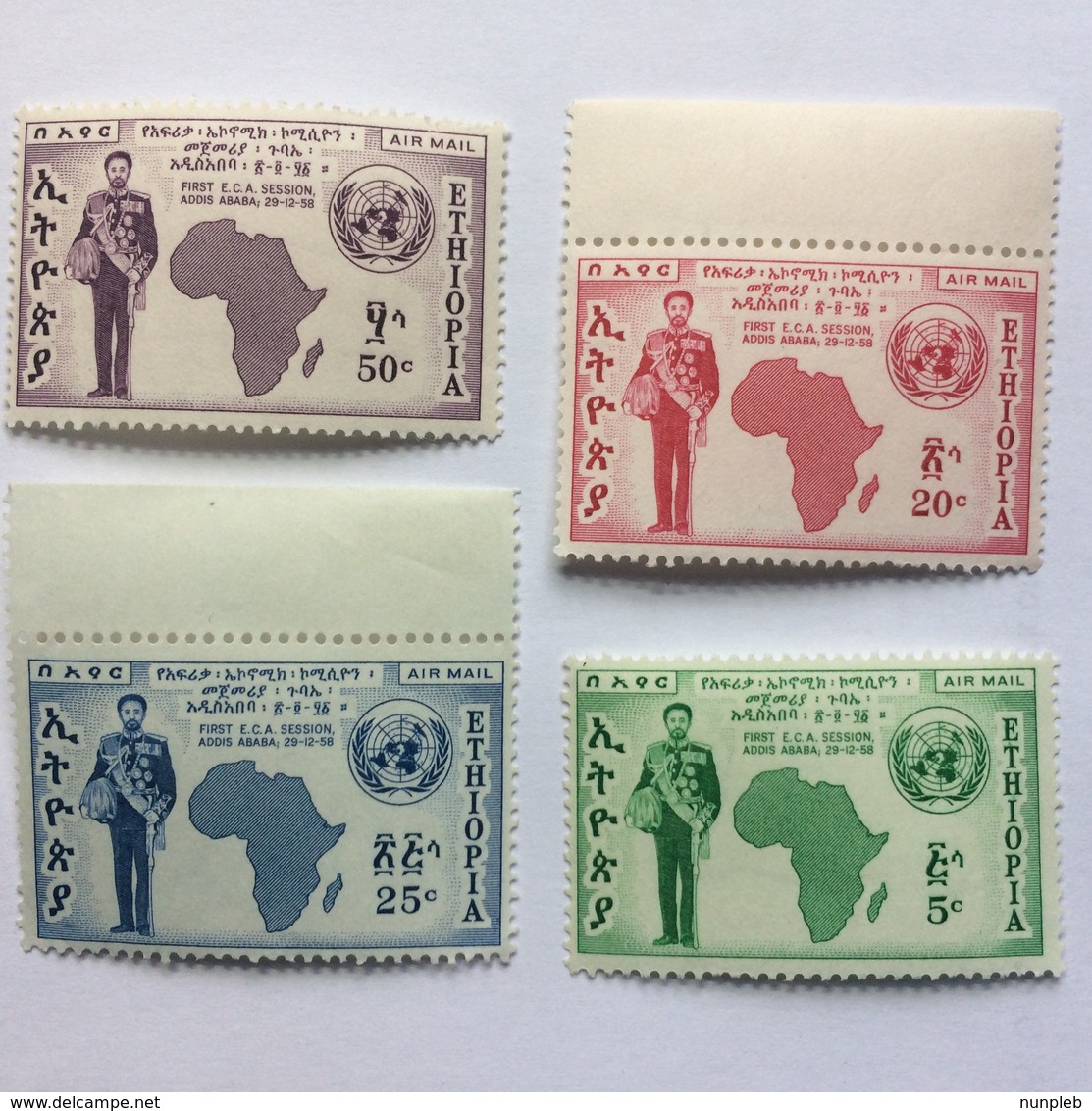 ETHIOPIA 1958 U.N. Economic Conference For Africa Set MNH - Ethiopia