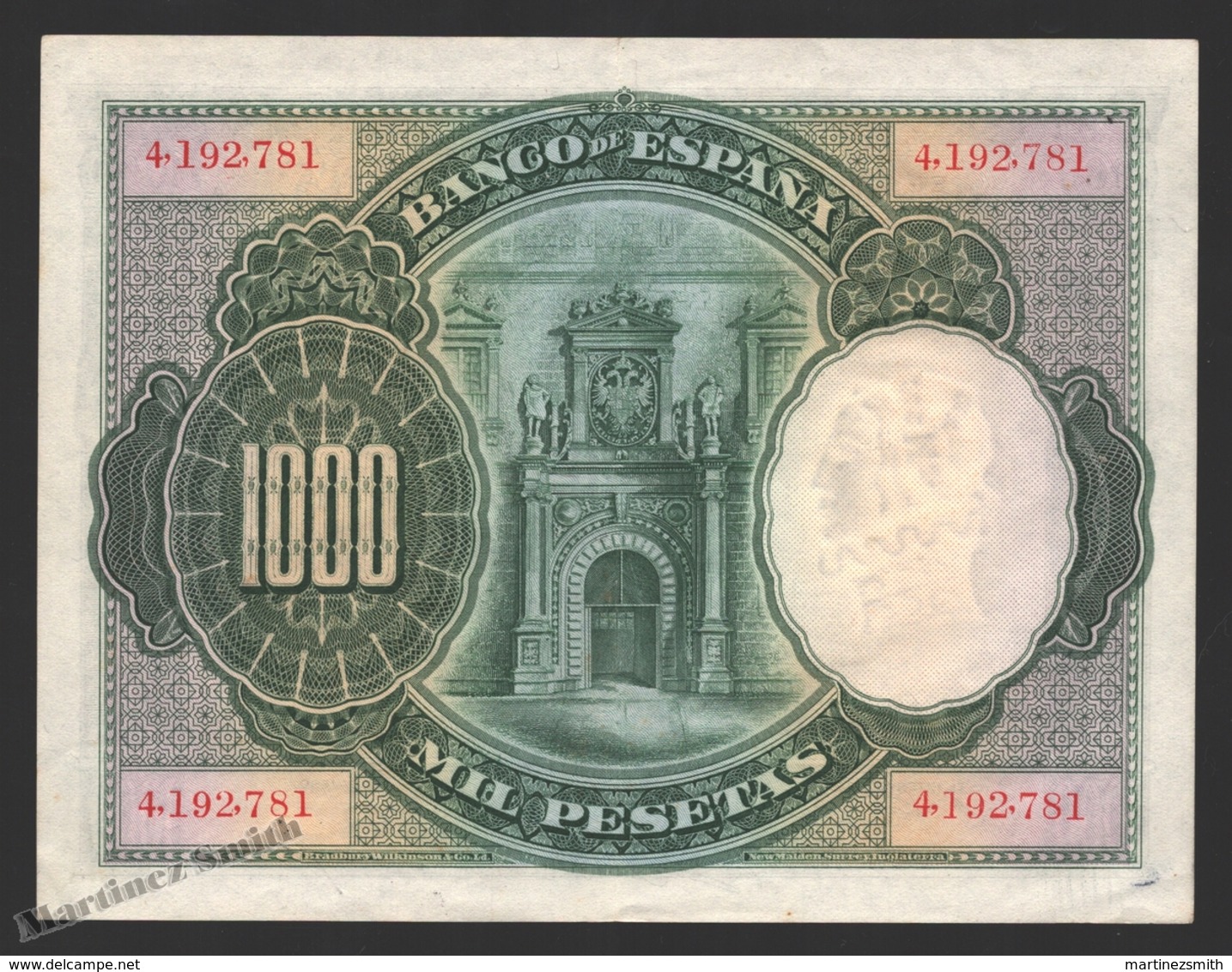 Banknote Spain - 1000 Pesetas - July 1925 – Carlos I - Condition VF - Pick 70c - 1000 Pesetas