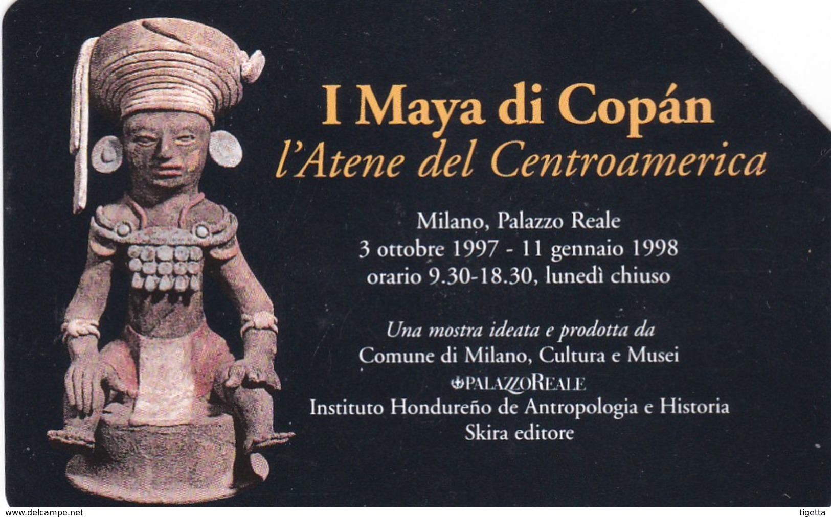 SCHEDA TELEFONICA  I MAYA DI COPAN   SCADENZA 31/12/1999 USATA - Public Special Or Commemorative