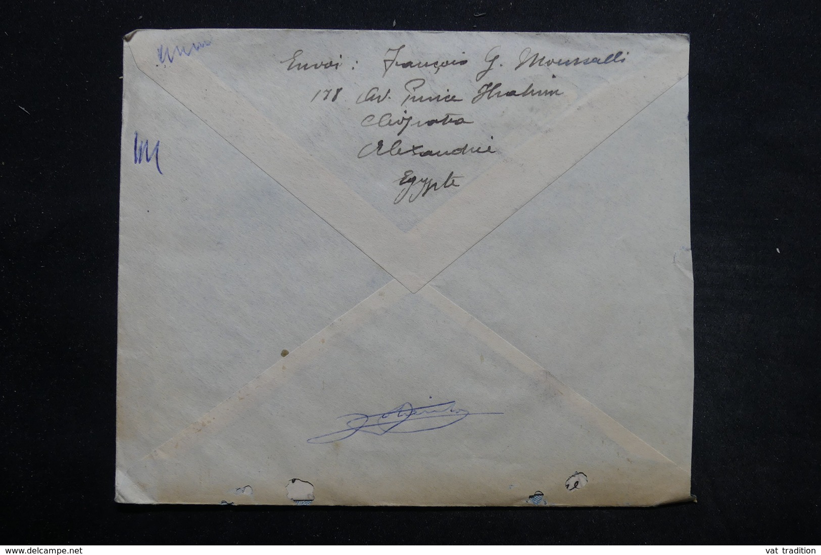 EGYPTE - Enveloppe De Alexandrie Pour Monaco En 1947 , Affranchissement Plaisant - L 25588 - Covers & Documents