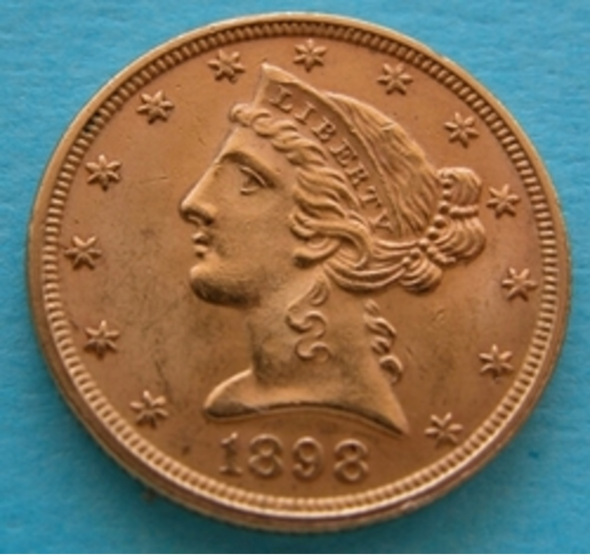 STATI UNITI  5  Dollari 1898  Gold Oro   "Testa Coronata" - 5$ - Half Eagles - 1866-1908: Coronet Head