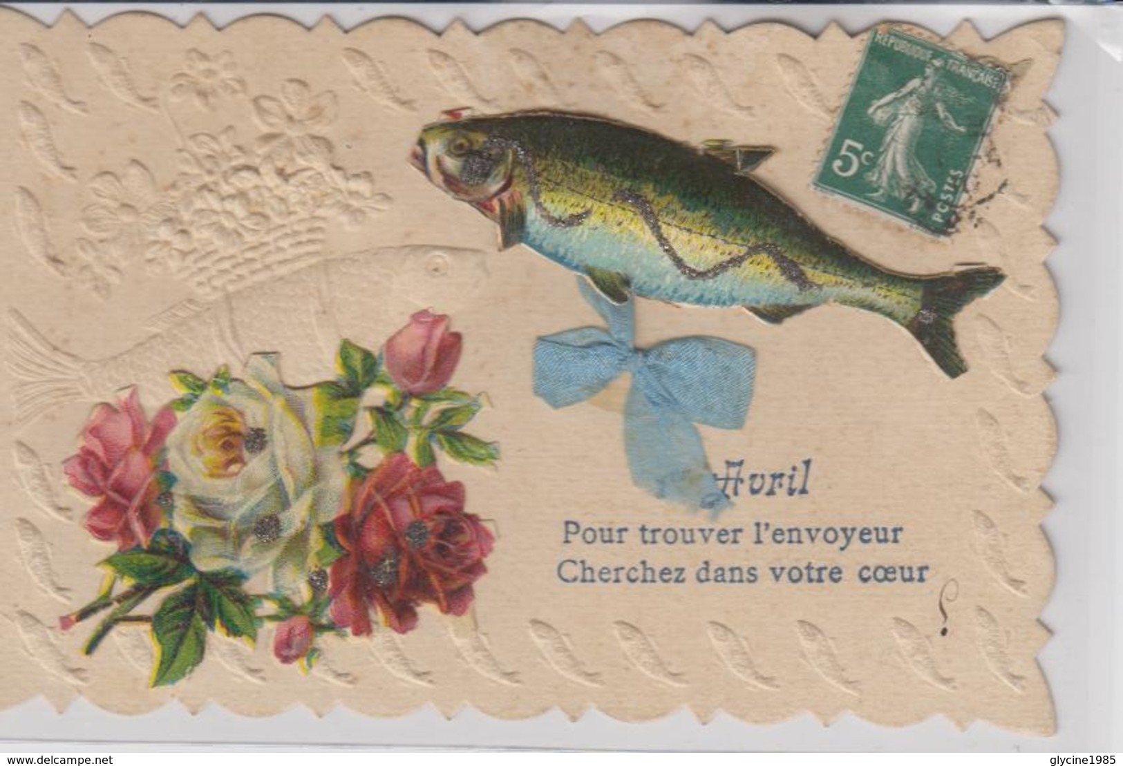 CPA FANTAISIE RELIEF. 1 ER  AVRIL SUPERBE - 1er Avril - Poisson D'avril