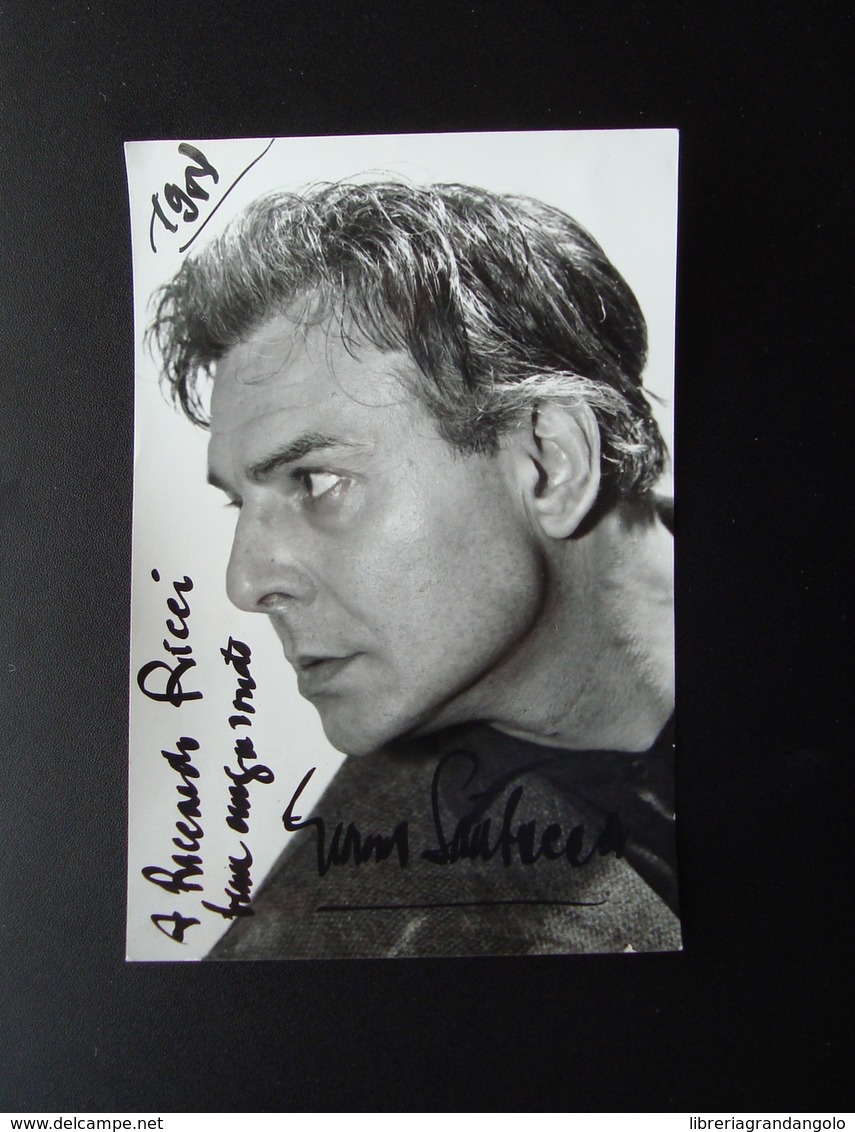 Autografo Gianni Santuccio Attore Foto Bosio 1959 Cinema Teatro - Altri & Non Classificati