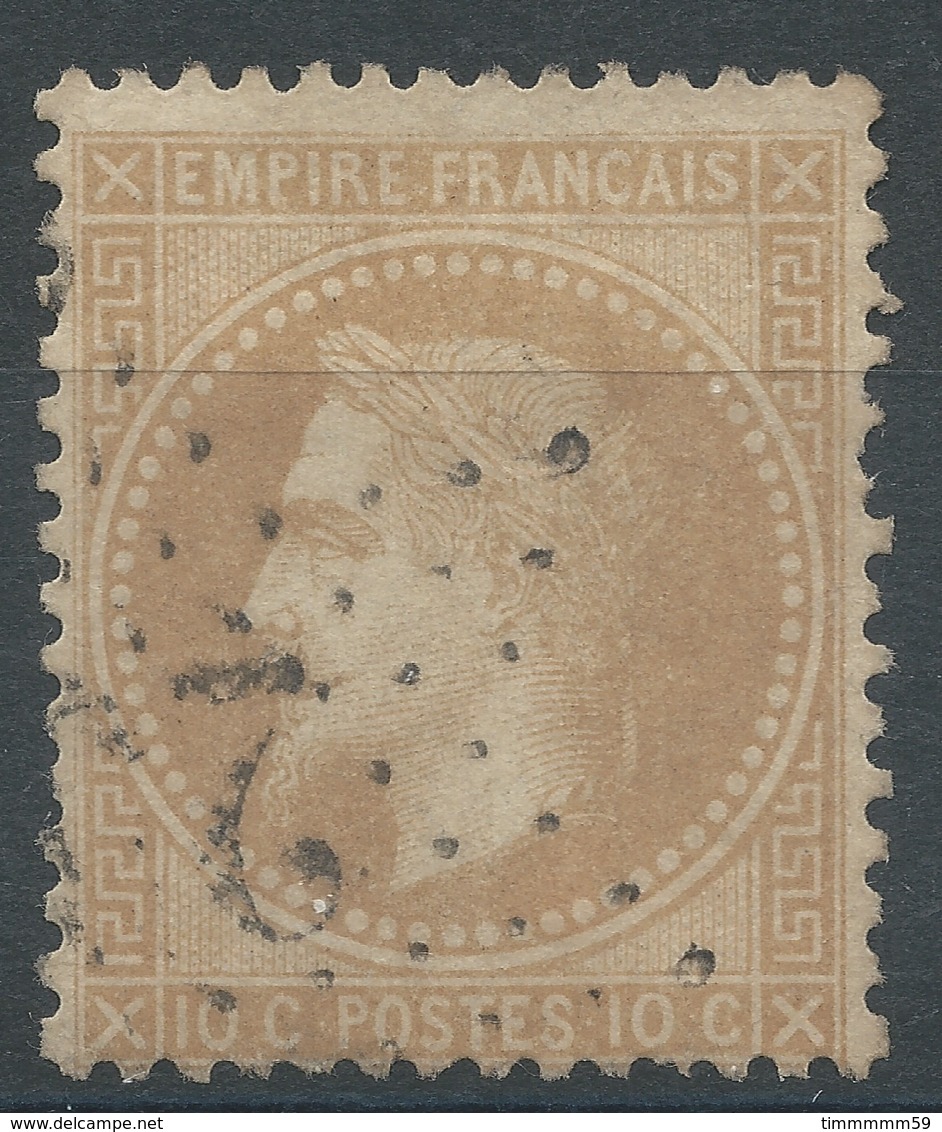 Lot N°46967  Variété/n°28A, Oblit étoile Chiffrée 25 De PARIS (R. Serpente), Filet NORD - 1863-1870 Napoleon III With Laurels