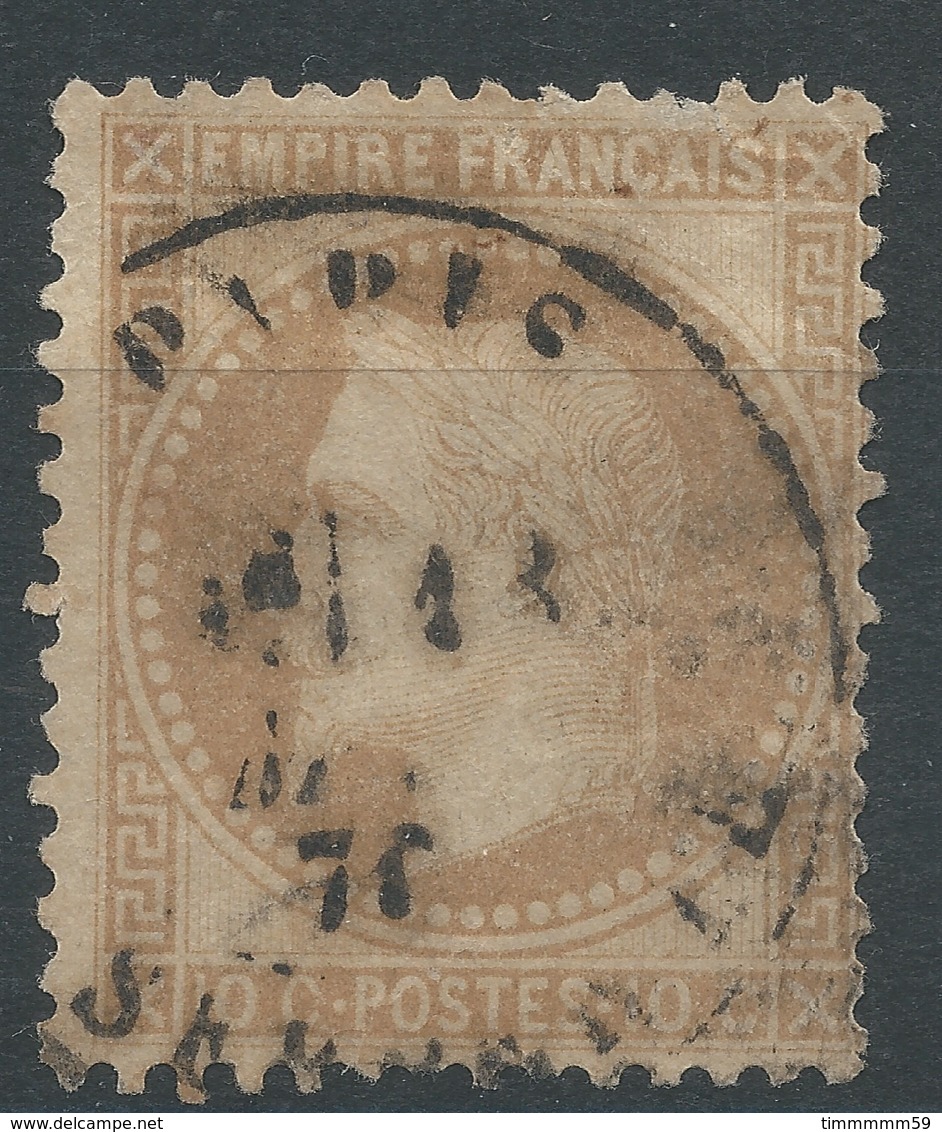 Lot N°46971  N°28B, Oblit Cachet à Date De PARIS (R. Serpente) - 1863-1870 Napoleon III With Laurels