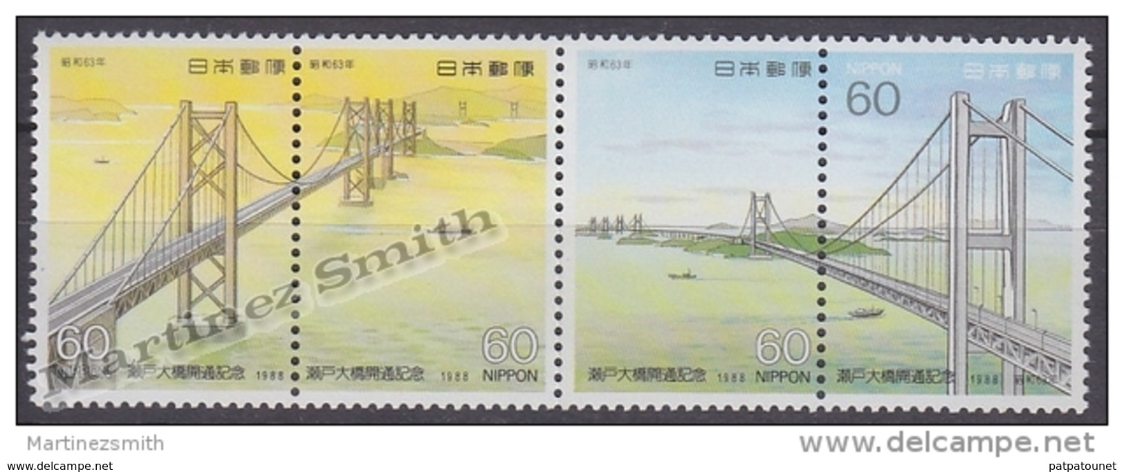 Japon YV 1672/5 MNH 1988 Ponts - Nuovi