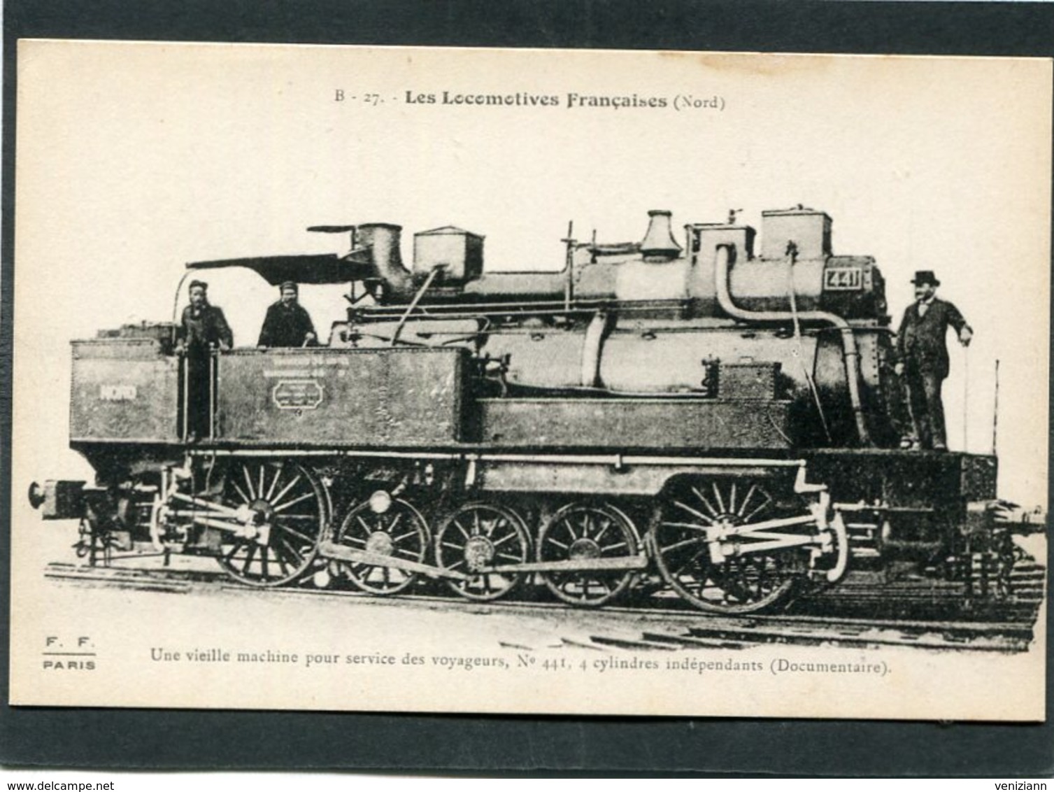 CPA - Les Locomotives Françaises (Nord) - Machine N° 441 - Matériel