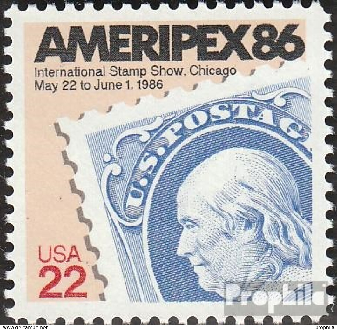 USA 1753 (kompl.Ausg.) Postfrisch 1985 Briefmarkenaustellung - Ungebraucht