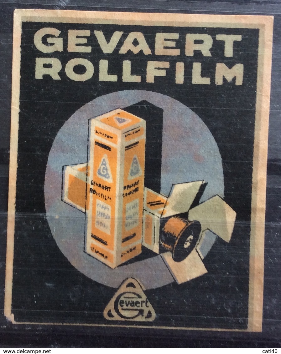 GEVAERT  ROLLFILM  VINTAGE ETICHETTA PUBBLICITARIA - Erinnophilie