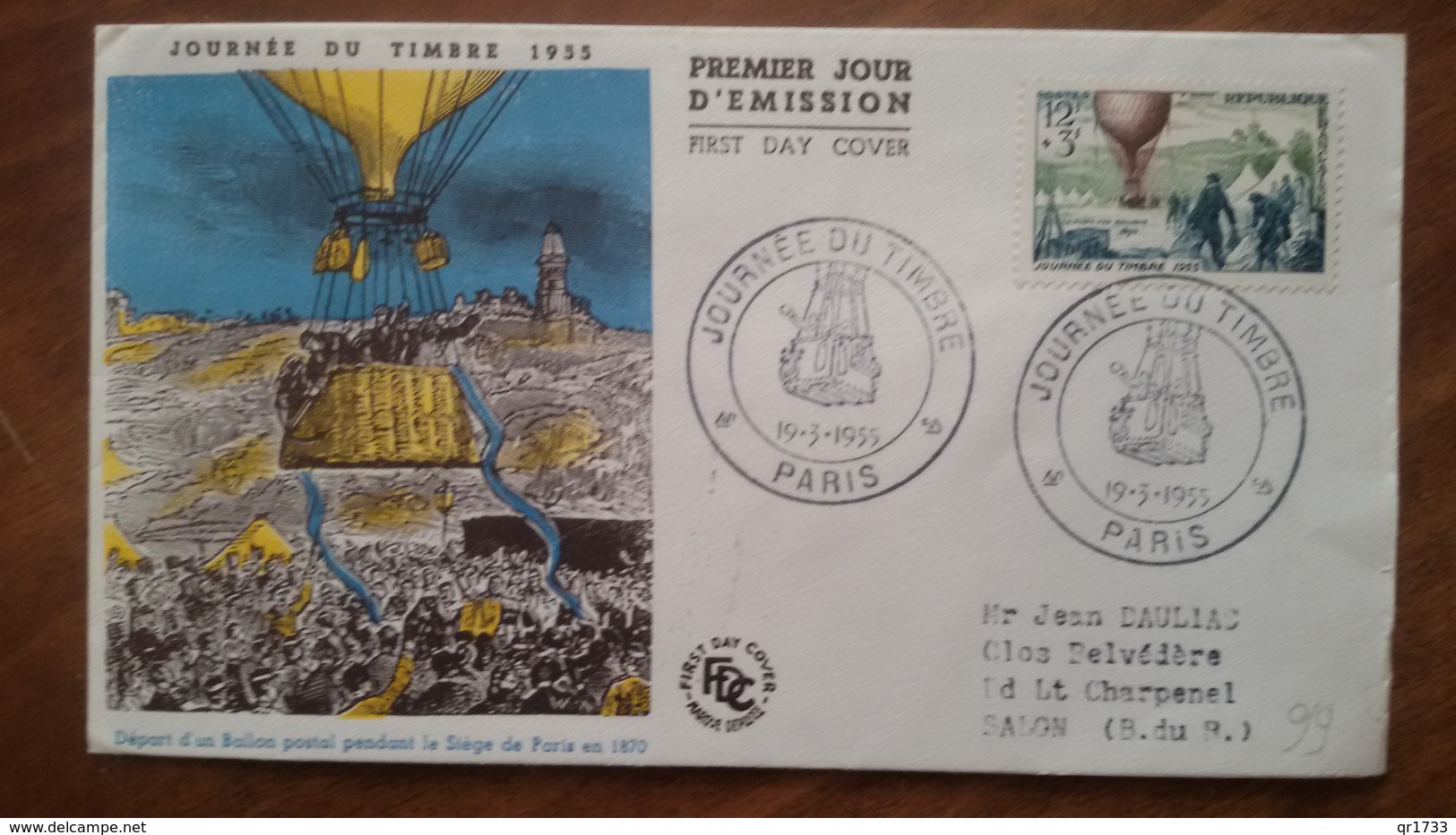 Premier Jour  FDC..  JOURNEE  DU  TIMBRE .. 1955. - Ohne Zuordnung