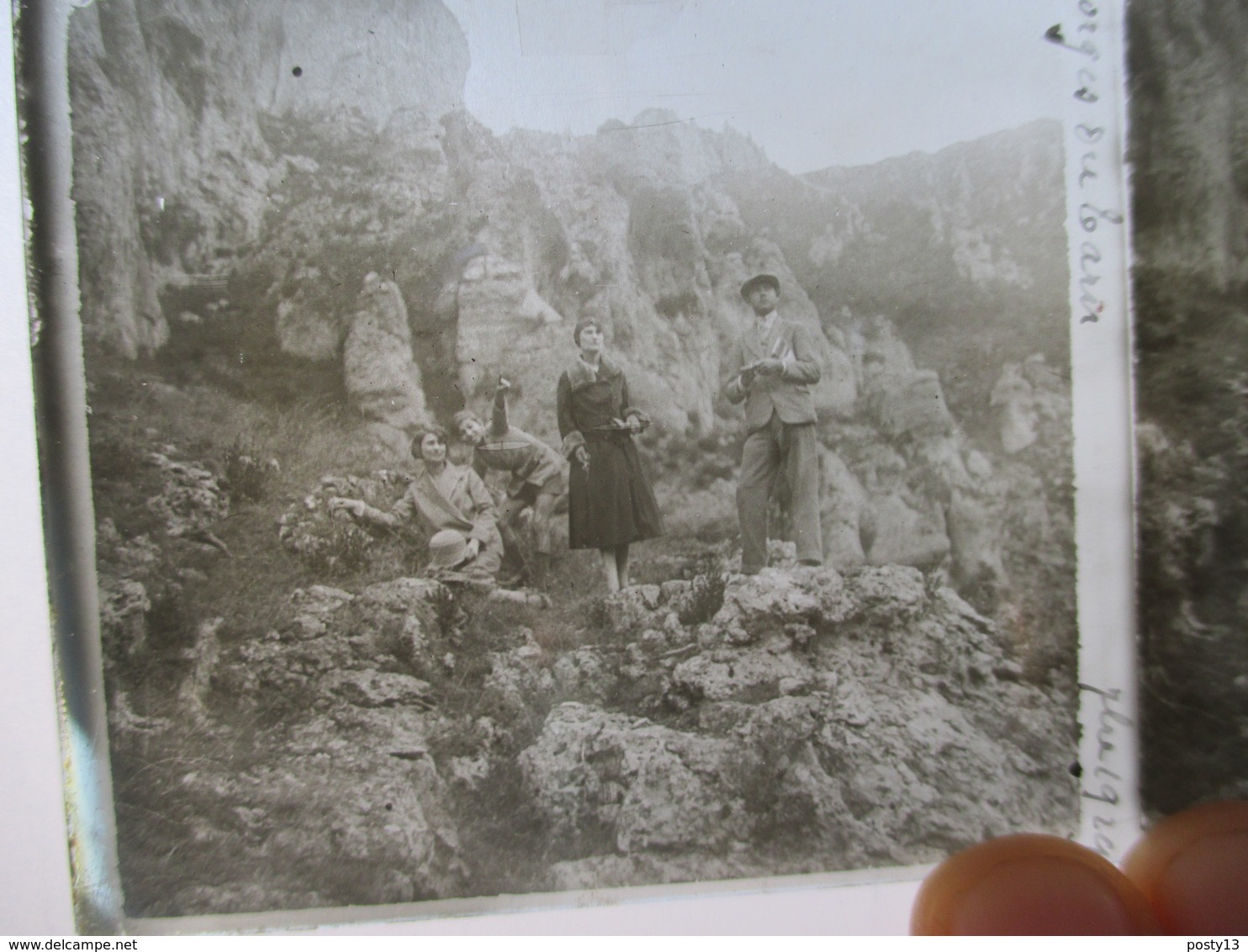 GORGES DU TARN  - 1929 -  Plaque De Verre Stéréoscopique 6 X 13 - TBE - Glasplaten