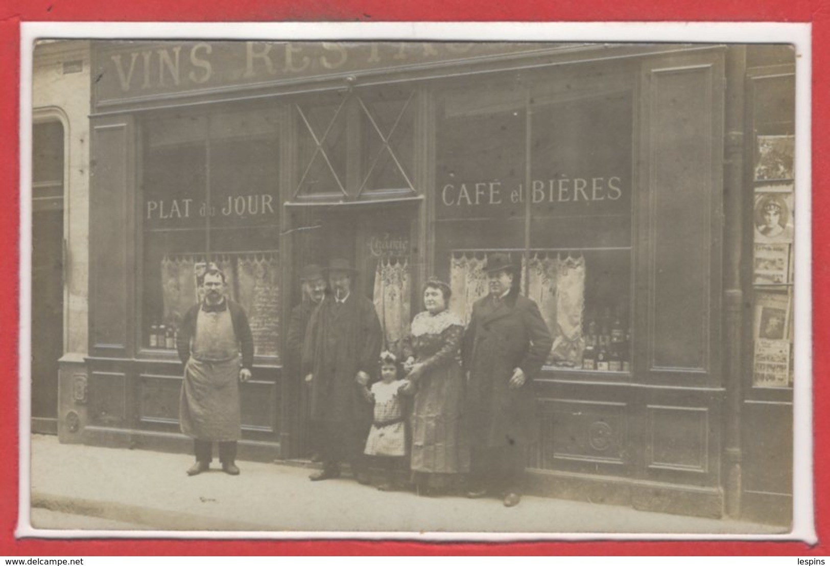 COMMERCE --  CARTE PHOTO - RARE - Restaurant - Restaurantes