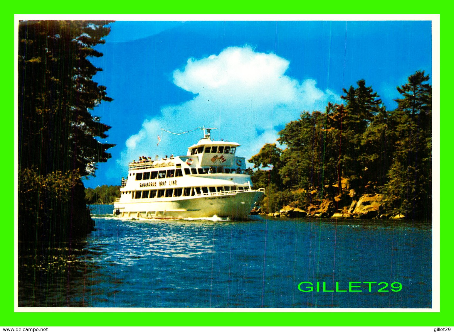 SHIP, BATEAUX - THOUSAND ISLAND CRUISE BOATS, GANANOQUE, ONTARIO - PHOTO DECOR LTD - - Commerce