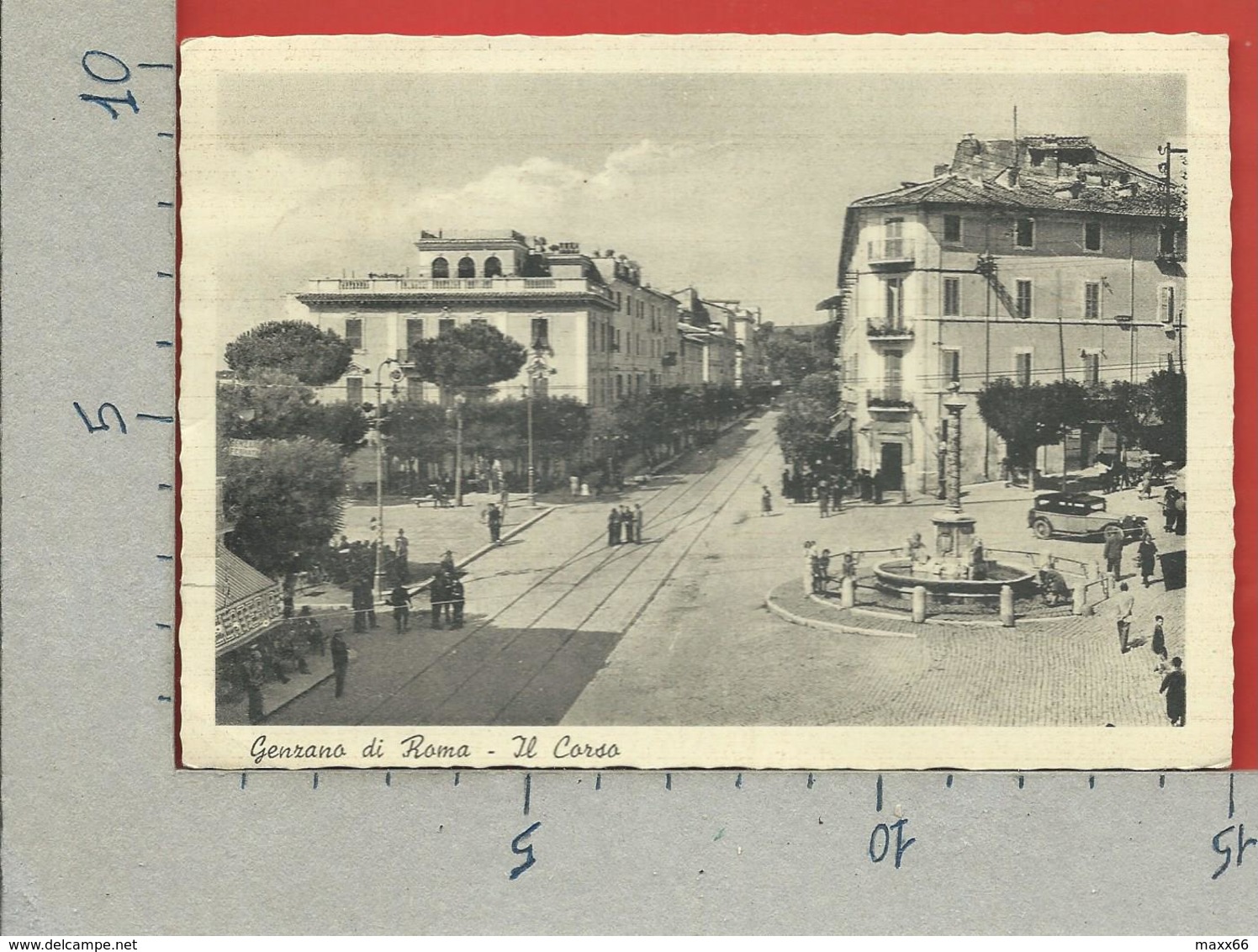 CARTOLINA VG ITALIA - GENZANO DI ROMA - Il Corso - 10 X 15 - ANN. 1956 - Autres & Non Classés