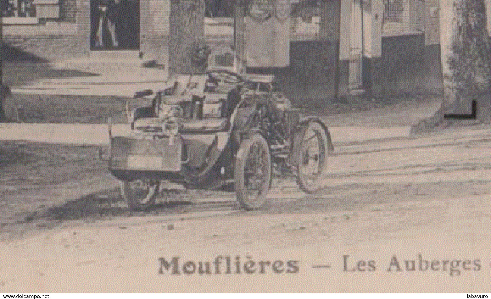 80 - MOUFLIERES----Les Auberges Et Les Chemins D'Abbeville Et De Bellancourt----belle Automobile--animé - Autres & Non Classés