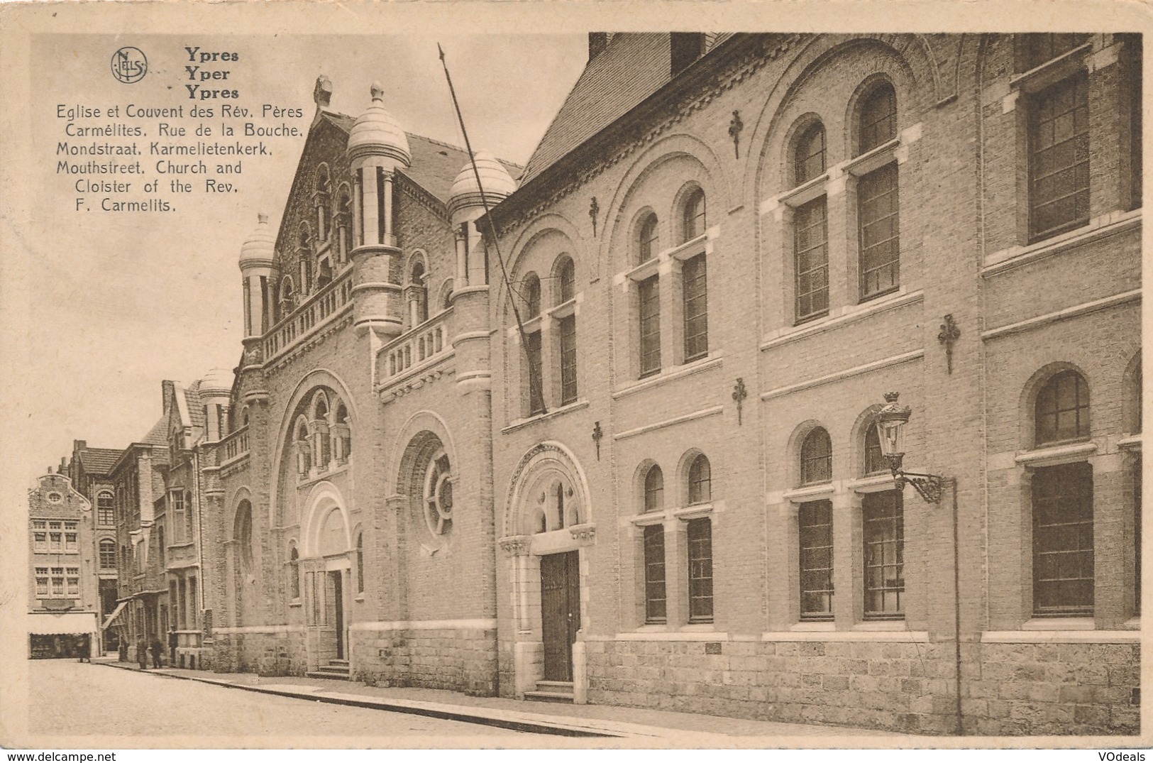 CPA - Belgique - Ieper - Ypres - Eglise Et Couvent Des Rév. Pères Carmélites - Ieper