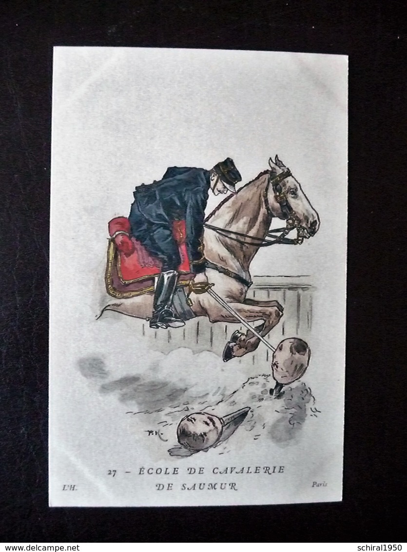 Paris Hergestellt Frankreich Ecole De Cavallerie De Saumur  Ca. 1910 ? Sammlungsaufl. - Uniformi