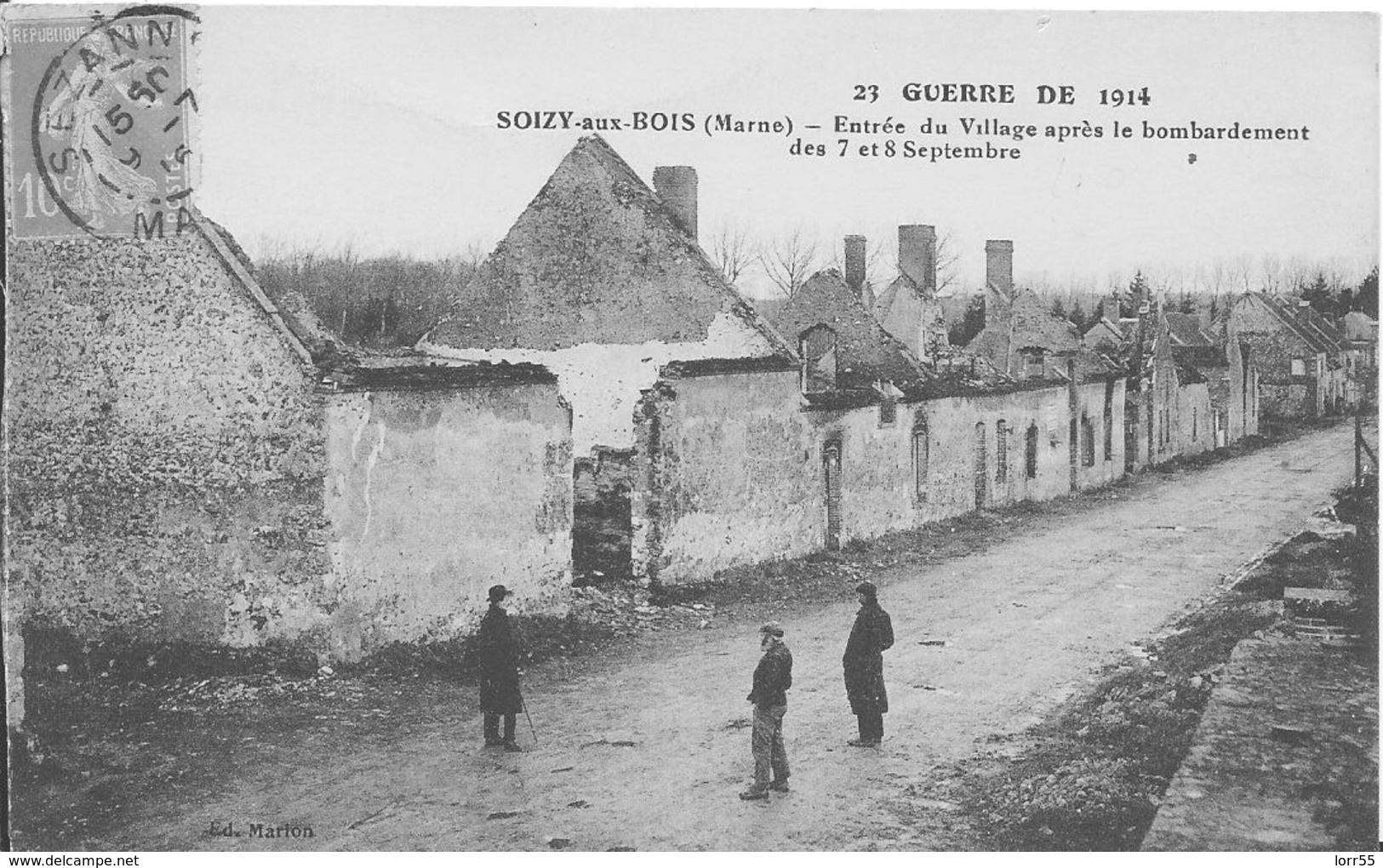 51-2- SOIZY -AUX-BOIS - RUINES - Autres & Non Classés