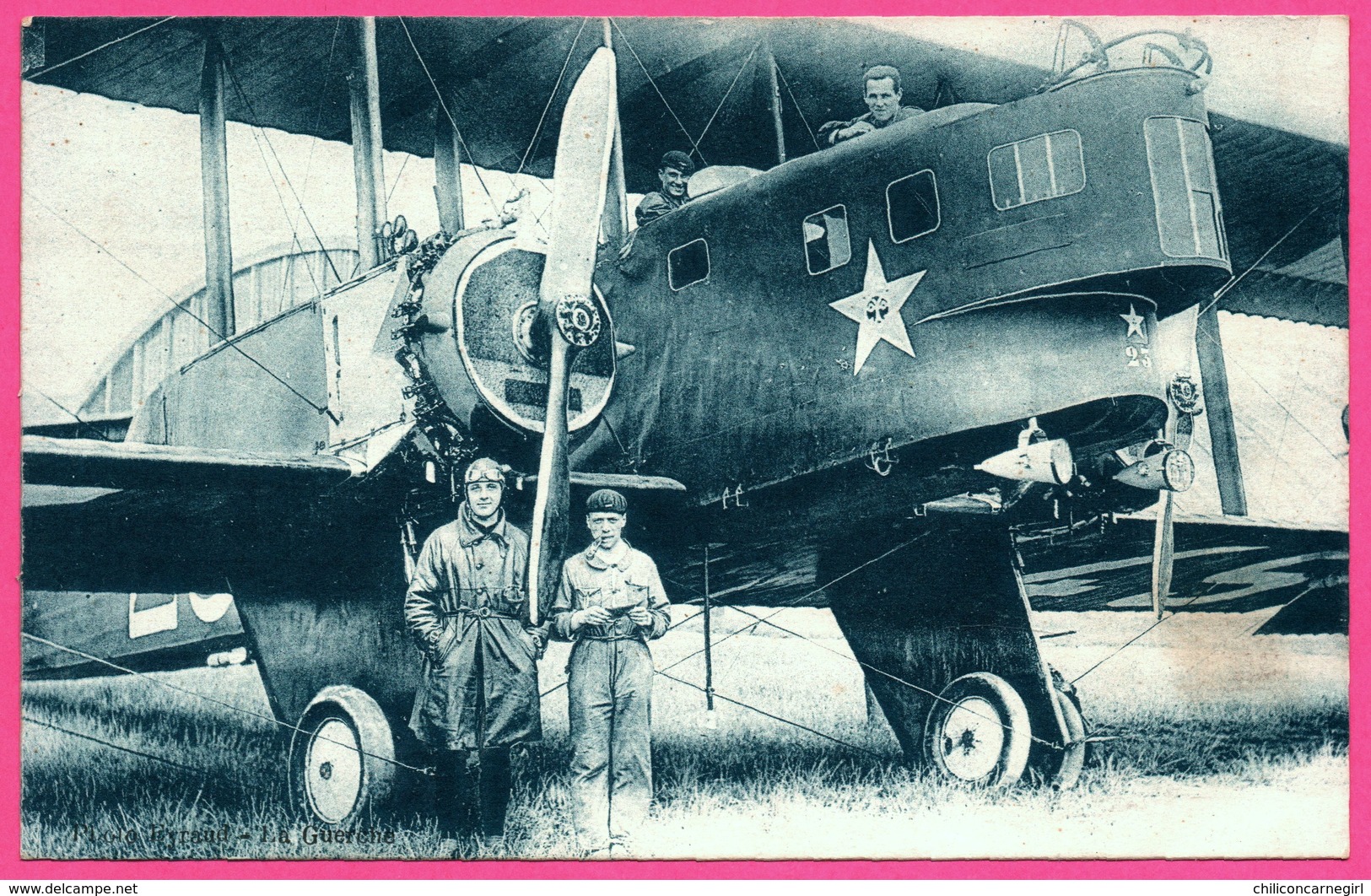 Militaire - Avion Goliath Avec Aviateurs - Aviateur - Aviation - Photo EYRAUD - 1932 - 1919-1938: Between Wars