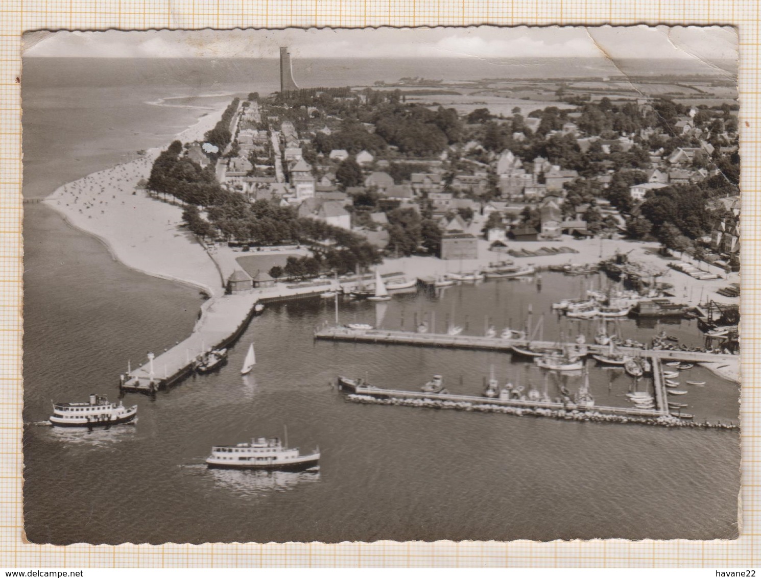 9AL760 Ostseebad Laboe Mit Marine-Ehrenmal Coin Plié 2 SCANS - Laboe