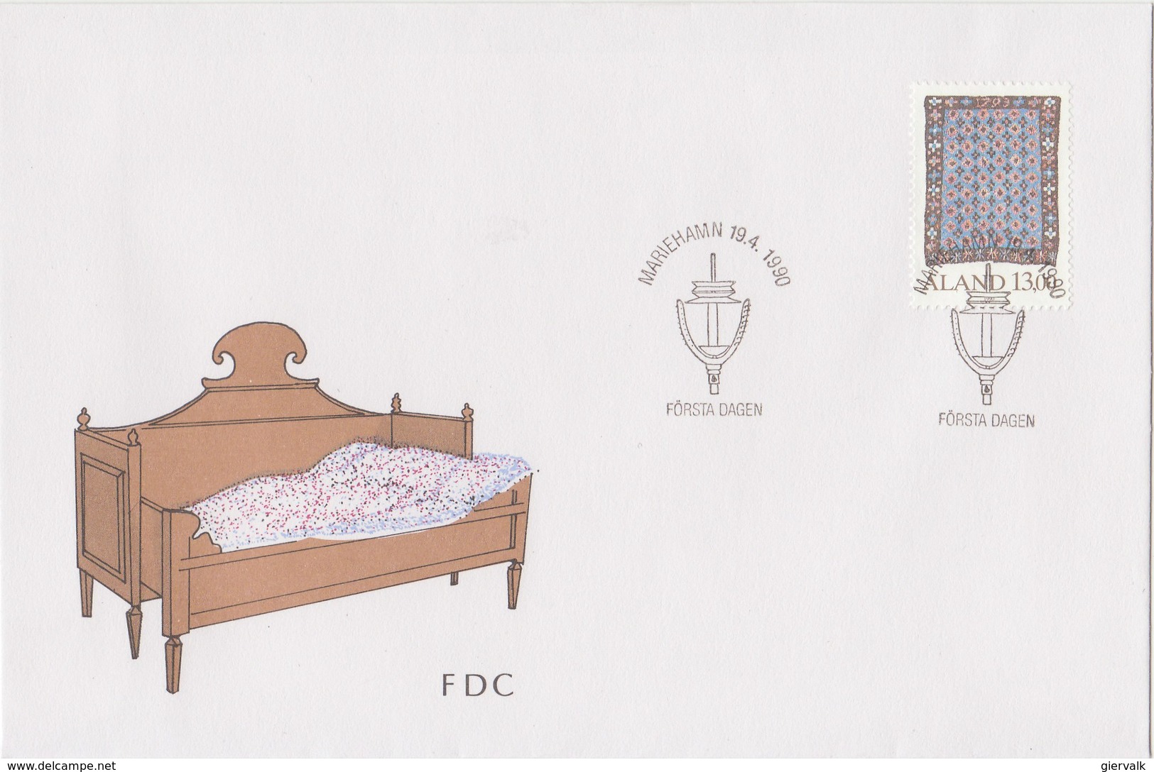 ALAND 1990 FDC With Bed.BARGAIN.!! - Aland