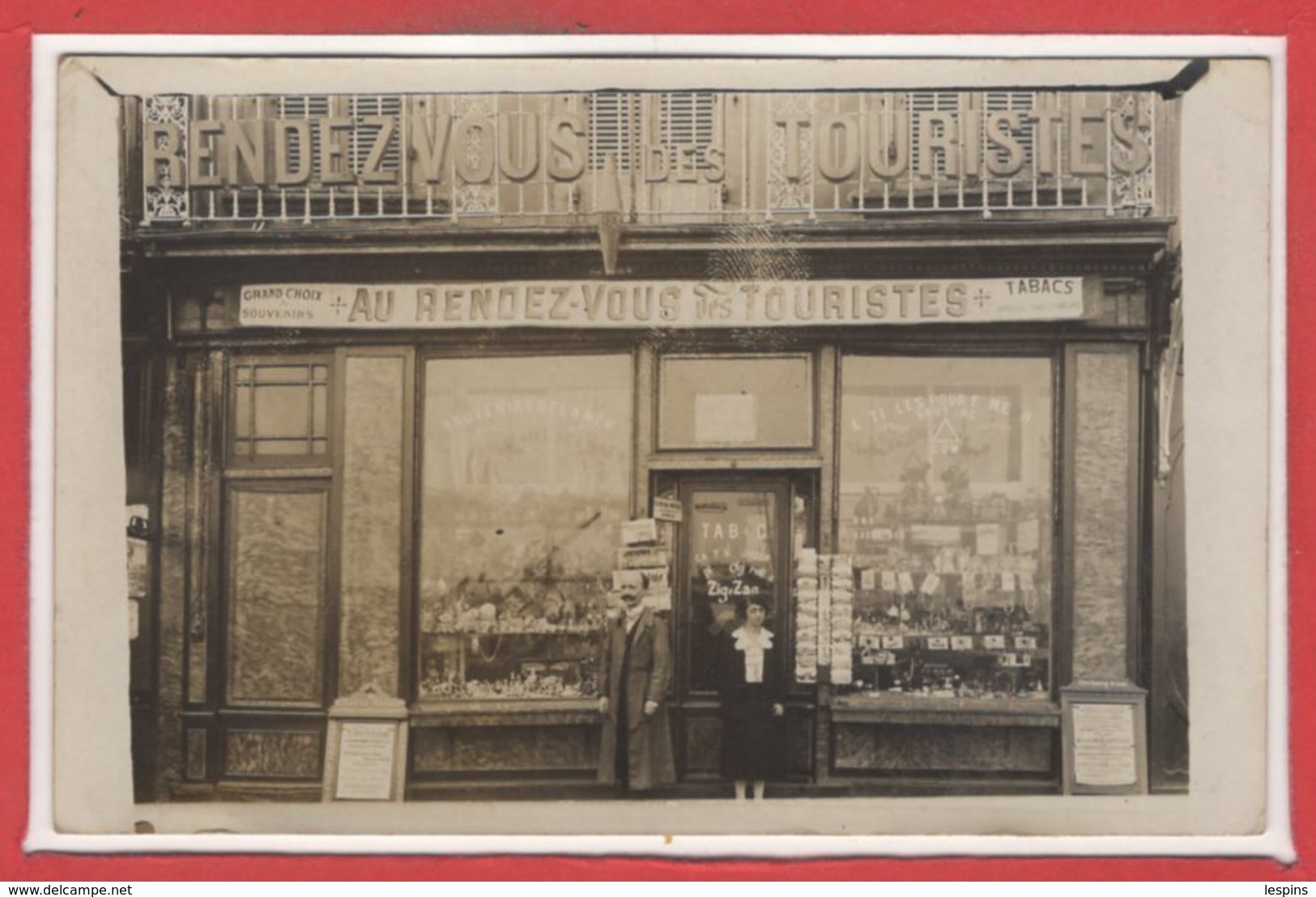 50 CHERBOURG - COMMERCE --  CARTE PHOTO - RARE - Rendez Vous Des Touristes - Cherbourg