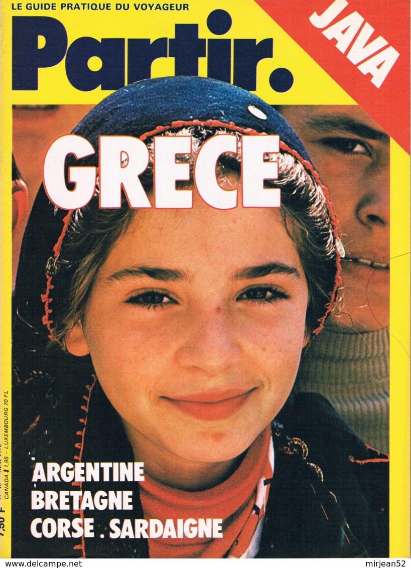 Partir - N°43 - Mai 1978 - Java Argentine L'épire Corse - Géographie