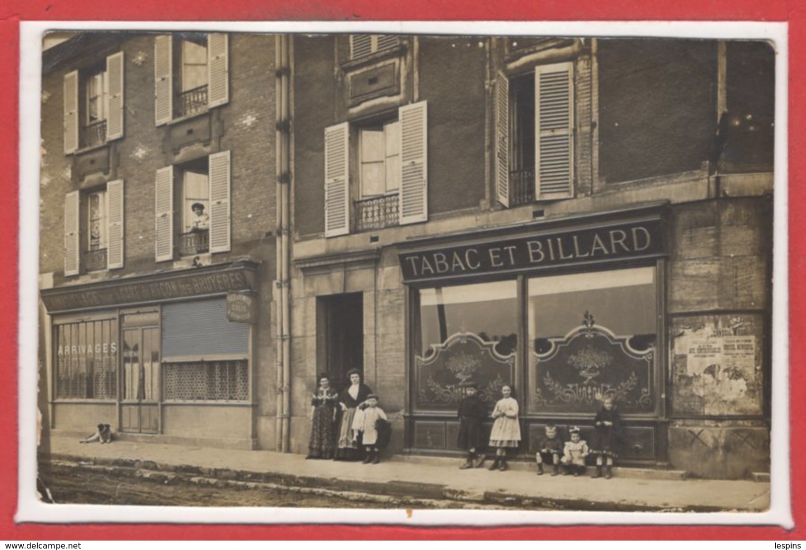 MAGASINS --  CARTE PHOTO - RARE - Tabac Et Billard - Magasins