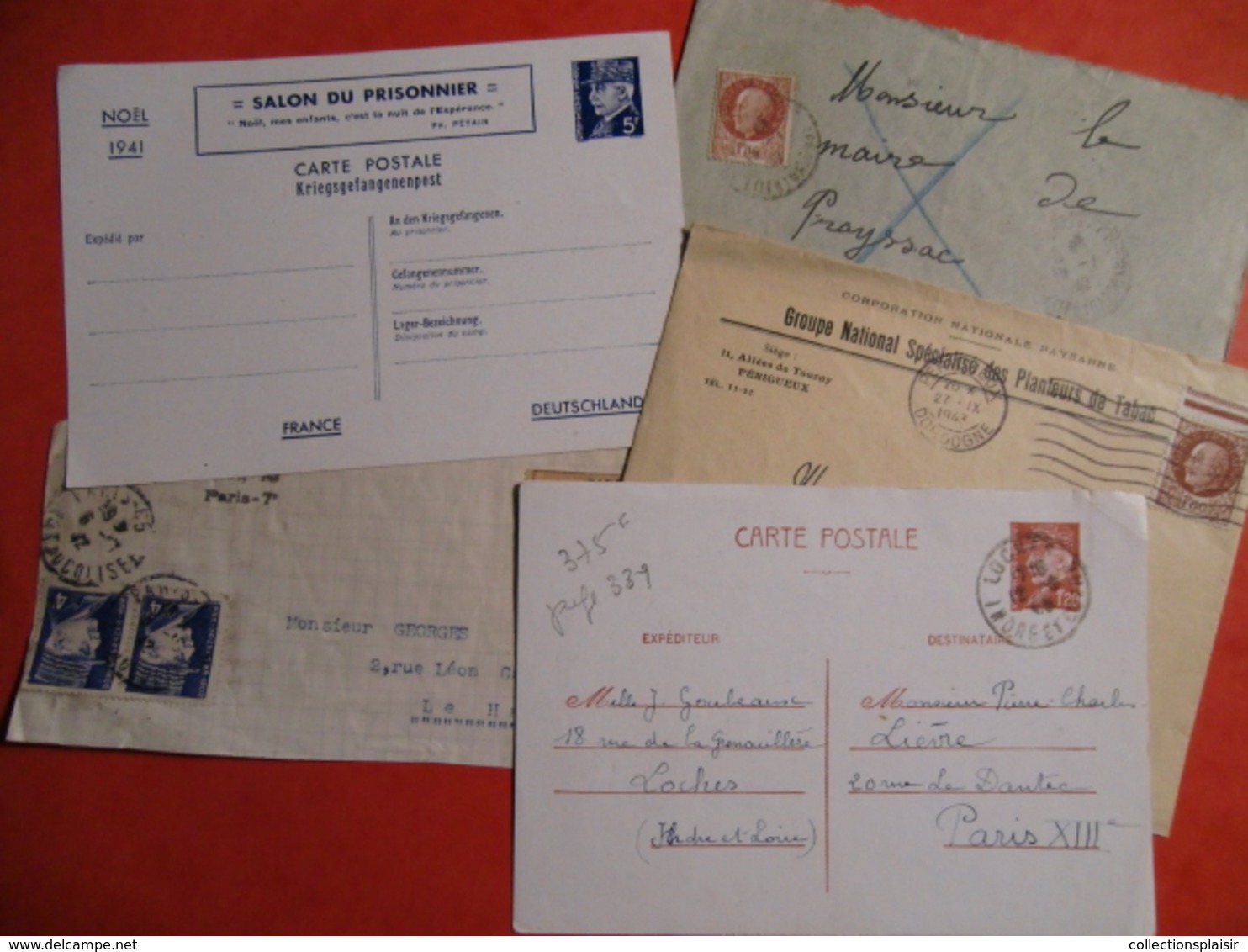 LOT DE LETTRES/CARTES/FDC/ENTIERS..  DANS UN CARTON FRANCE COLONIES ETRANGER/LIQUIDATION - Autres & Non Classés