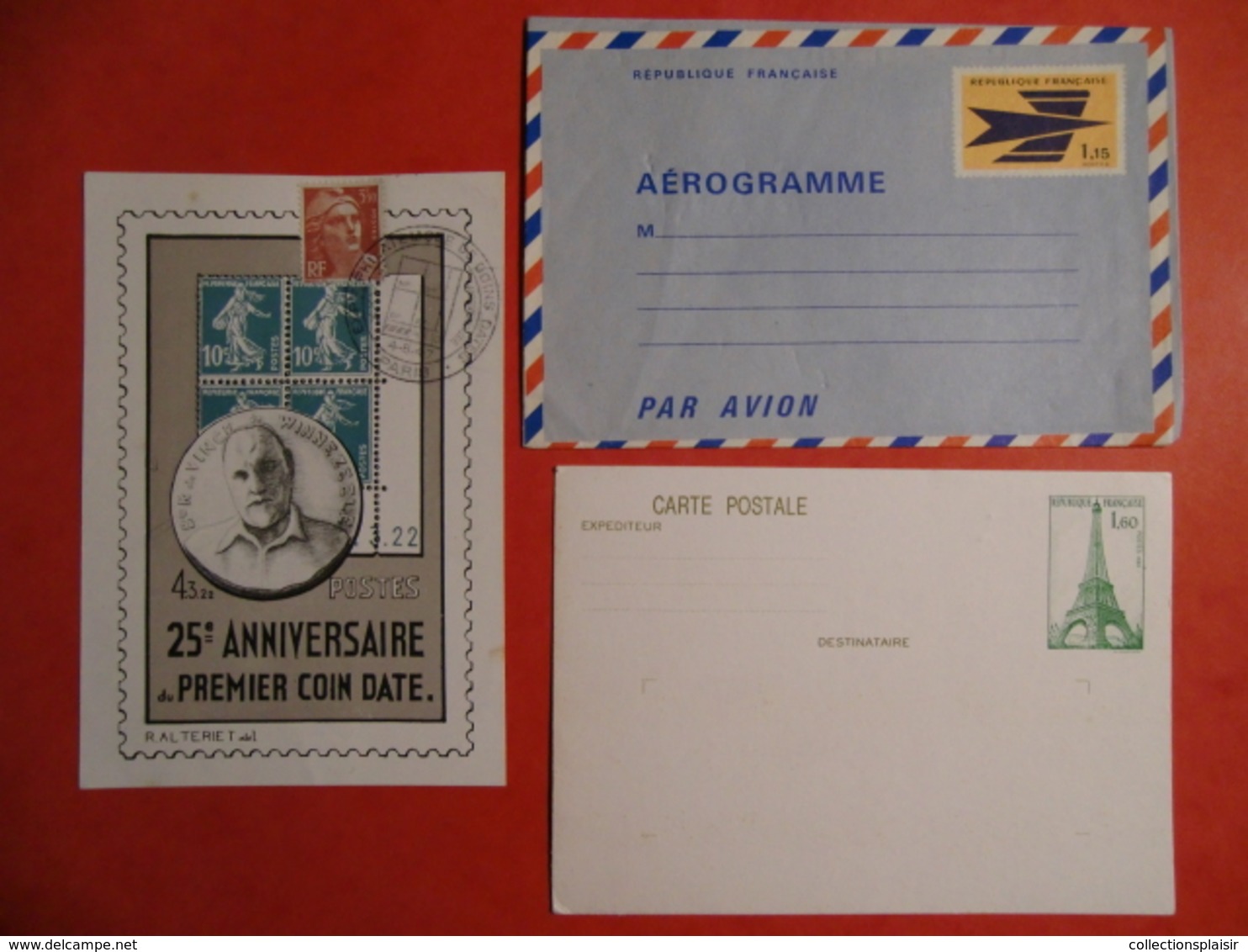 LOT DE LETTRES/CARTES/FDC/ENTIERS..  DANS UN CARTON FRANCE COLONIES ETRANGER/LIQUIDATION